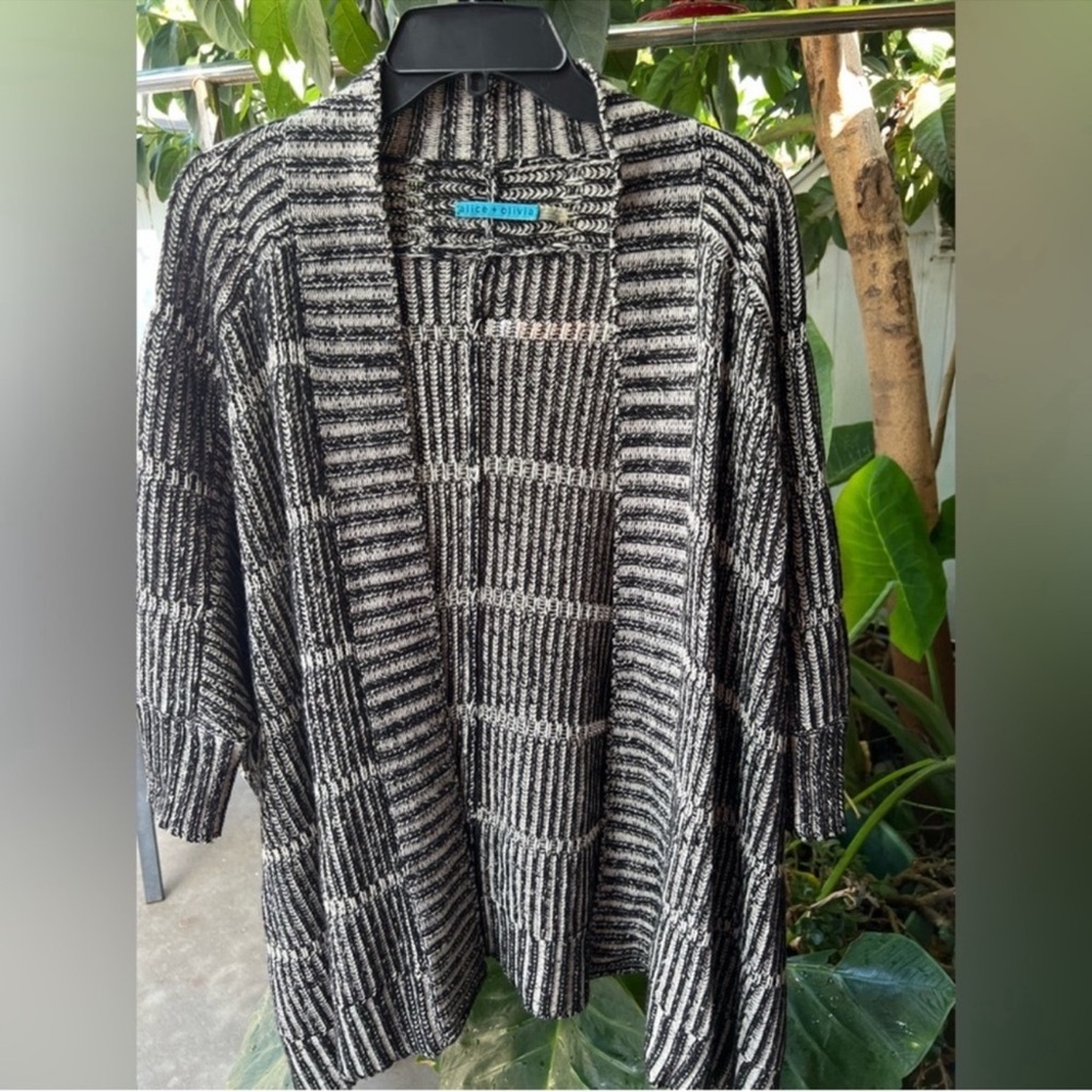 Alice & olivia nera wool cardigan sweater